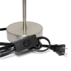 10.5" Petite Metal Stick Bedside Table Desk Lamp In Sand Nickel With Fabric Shade Green - Creekwood Home 11 10.5" Petite Metal Stick Bedside Table Desk Lamp In Sand Nickel With Fabric Shade Green - Creekwood Home -Home Decor Shop GUEST fa632b6e 8993 4f61 86d0 4481ed11105d 1