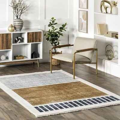 NuLOOM Keeva Modern Striped Fringe Area Rug 3 NuLOOM Keeva Modern Striped Fringe Area Rug