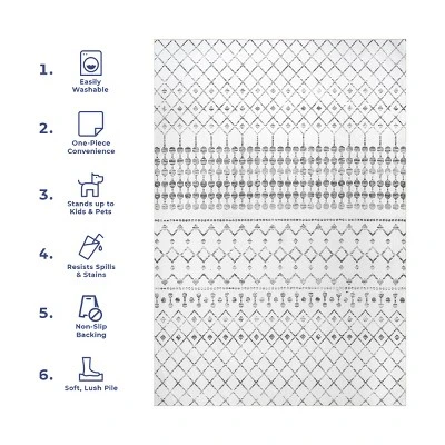 NuLOOM Moroccan Blythe Machine Washable Area Rug 13 NuLOOM Moroccan Blythe Machine Washable Area Rug - Image 11