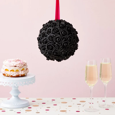 Bright Creations 200 Pack Black Roses Artificial Flowers For Decoration, Small Flower Heads For Arts And Crafts, Stemless Arrangements, 3" 3 Bright Creations 200 Pack Black Roses Artificial Flowers For Decoration, Small Flower Heads For Arts And Crafts, Stemless Arrangements, 3"