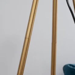 HOMCOM Modern Tripod Floor Lamp Free Standing Land Lamp W/ Steel Frame, Footswitch, Fabric Lampshade And E26 Base For Living Room, Bedroom, Gold 10 HOMCOM Modern Tripod Floor Lamp Free Standing Land Lamp W/ Steel Frame, Footswitch, Fabric Lampshade And E26 Base For Living Room, Bedroom, Gold -Home Decor Shop GUEST fb01cea1 689f 45ec 8b83 8f3981aacf90