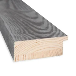 26" X 26" Beveled Bridge Gray Wood Wall Mirror - Amanti Art