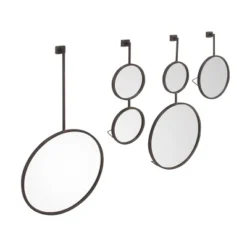 Modern Metal Wall Mirror Set Of 4 Black - Olivia & May 14 Modern Metal Wall Mirror Set Of 4 Black - Olivia & May -Home Decor Shop GUEST fb4e7b7b 3eab 456d 8549 853348ae60c6