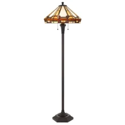 59.25" Resin Transitional Floor Lamp With Tiffany Glass Shade - Cal Lighting -Home Decor Shop GUEST fc6e8607 79ce 4437 89bc 87c697a0cec5