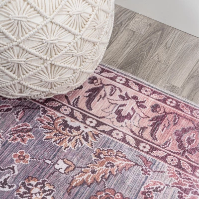 Victoria Ornate Persian All-Over Machine-Washable Area Rug - JONATHAN Y 5 Victoria Ornate Persian All-Over Machine-Washable Area Rug - JONATHAN Y - Image 3