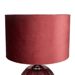 Glam Velvet Table Lamp Dark Red - Olivia & May 9 Glam Velvet Table Lamp Dark Red - Olivia & May -Home Decor Shop GUEST fea34f63 7da2 4055 a6fa 949da8997ffd