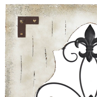 Rustic Wood Wall Decor Cream - Olivia & May 6 Rustic Wood Wall Decor Cream - Olivia & May - Image 4